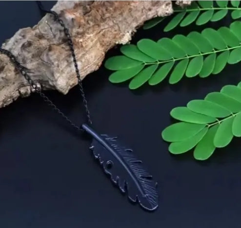 Black Leaf Necklace