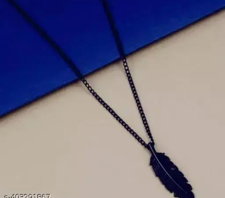 Black Leaf Necklace